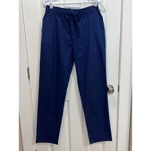 NWT Sailwind Mens 34 Navy Blue Cotton Blend Drawstring Waist Casual Pants